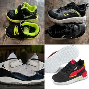 4 Pairs of kids sneakers